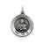 Antiqued Saint Lucy Medal, Gorgeous Charm in Sterling Silver