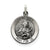 Antiqued Saint Lucy Medal, Lovely Charm in Sterling Silver