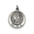 Antiqued Saint Luke Medal, Stylish Charm in Sterling Silver