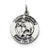 Sterling Silver Antiqued Saint Michael Medal, Appealing Charm hide-image