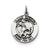 Antiqued Saint Michael Medal, Appealing Charm in Sterling Silver