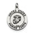 Antiqued Saint Michael Marine Corp Medal, Charm in Sterling Silver