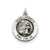 Antiqued Saint Francis Medal, Classy Charm in Sterling Silver