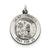 Sterling Silver Antiqued Saint Francis Medal, Alluring Charm hide-image