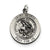 Sterling Silver Antiqued Saint George Medal, Adorable Charm hide-image
