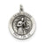 Sterling Silver Antiqued Saint Gerard Medal, Beautiful Charm hide-image