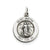 Antiqued Saint Martha Medal, Classy Charm in Sterling Silver
