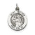 Sterling Silver Antiqued Saint Matthew Medal, Appealing Charm hide-image