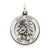 Sterling Silver Antiqued Saint Roch Medal, Classy Charm hide-image