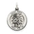 Antiqued Saint Roch Medal, Classy Charm in Sterling Silver