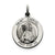Sterling Silver Antiqued Saint Gabriel Medal, Charm hide-image