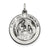 Antiqued First Holy Communion Medal Charm in Sterling Silver