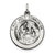 Sterling Silver Antiqued First Holy Communion Medal Charm hide-image