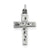 Antiqued Cross Charm in Sterling Silver