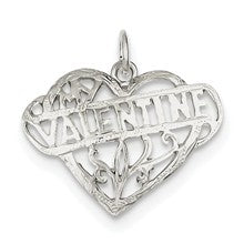 Sterling Silver Valentine Heart Charm hide-image
