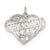Valentine Heart Charm in Sterling Silver