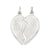2 pc. Heart-shaped Mizpah Charm in Sterling Silver