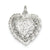 Diamond-Cut Heart Charm in Sterling Silver