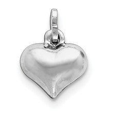 Sterling Silver Puffed Heart Charm hide-image