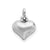 Puffed Heart Charm in Sterling Silver