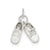Baby Shoes Charm in Sterling Silver