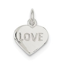 Sterling Silver Love Heart Charm hide-image