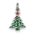 Sterling Silver Enamel Christmas Tree Charm hide-image