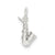 Saxophone Charm in Sterling Silver