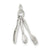 Sterling Silver Fork, Knife, and Spoon Charm hide-image