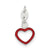 Sterling Silver Enameled Heart Charm hide-image