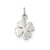 4 Leaf Clover Charm in Sterling Silver