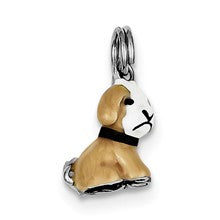 Sterling Silver Enamel Dog Charm hide-image