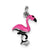 Sterling Silver Enamel Flamingo Charm hide-image
