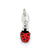 Enameled Ladybug Charm in Sterling Silver