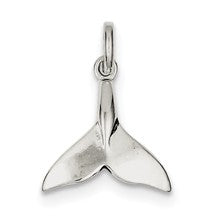 Sterling Silver Whale Tail Charm hide-image