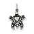Sterling Silver Antiqued Sea Turtle Charm hide-image
