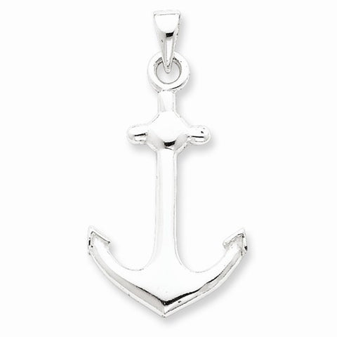 Sterling Silver Anchor Pendant, Pendants for Necklace