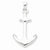 Sterling Silver Anchor Pendant, Pendants for Necklace