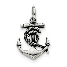 Sterling Silver Antiqued Anchor Charm hide-image