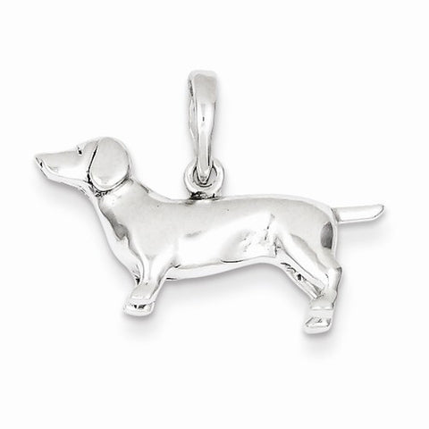 Sterling Silver Dachshund Pendant, Pendants for Necklace