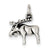 Sterling Silver Antiqued Moose Charm hide-image