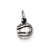 3-D Antiqued Baseball Charm in Sterling Silver