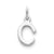 Sterling Silver Initial C pendant, Gorgeous Pendants for Necklace