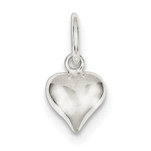 Sterling Silver Puff Heart Charm hide-image