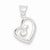Sterling Silver Polished Fancy Swirl Heart Pendant, Pendants for Necklace