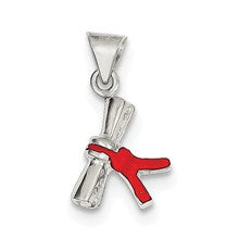 Sterling Silver Enameled Diploma Charm hide-image