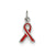 Red Enameled Awareness Charm in Sterling Silver