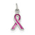 Sterling Silver Pink Enameled Awareness Charm hide-image