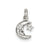 Moon & Star Charm in Sterling Silver