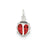 Enameled Lady Bug Charm in Sterling Silver
